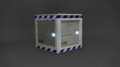Sci-fi crate asset preview image